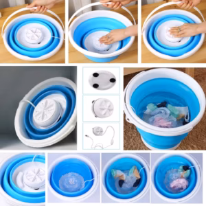 El Gigante del Hogar: todo lo que necesitas conocer y más. 5 Mini lavadora plegable azul