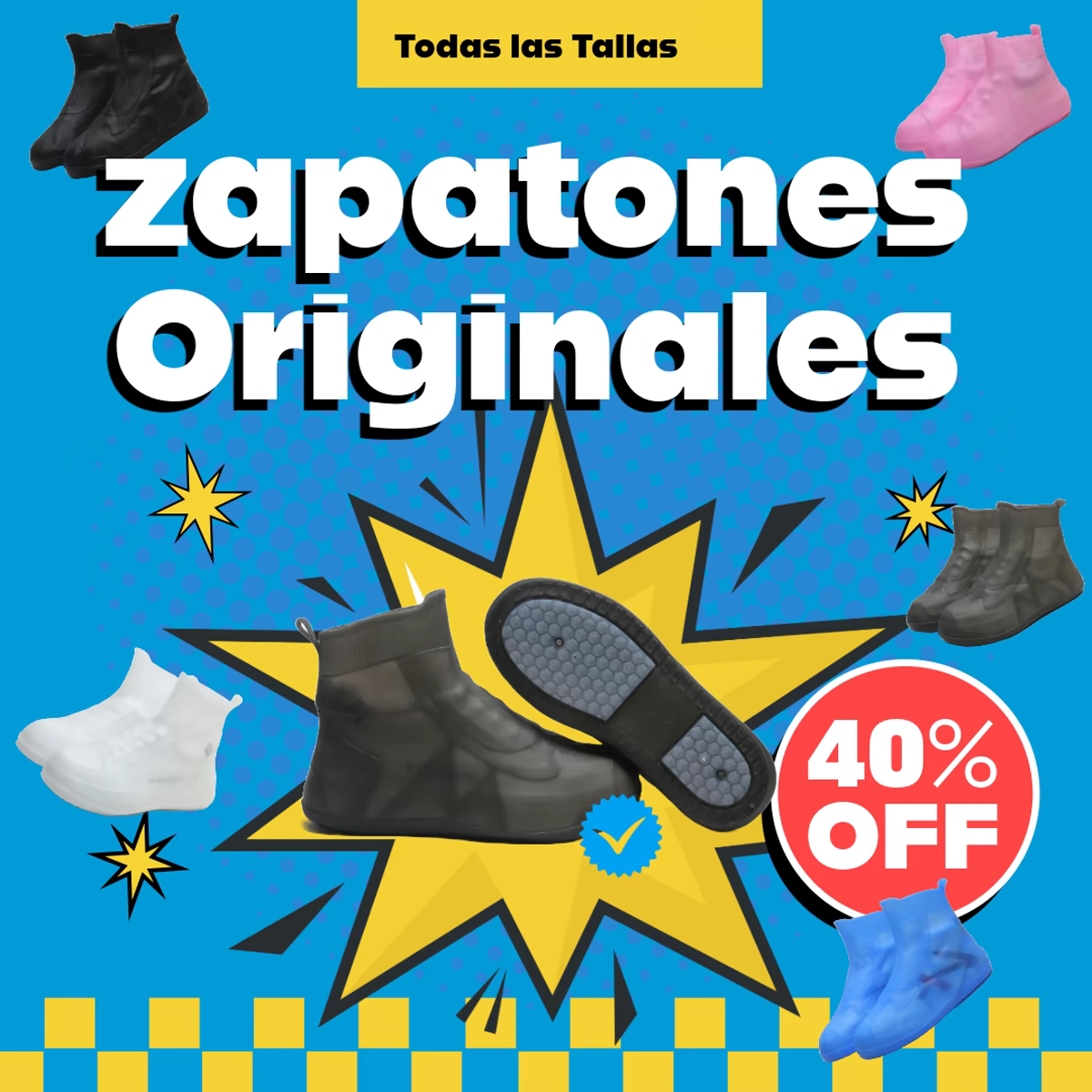 Zapatones Impermeables - Fundas para tus Zapatos. 1 Zapatones Impermeables - Fundas para tus Zapatos.
